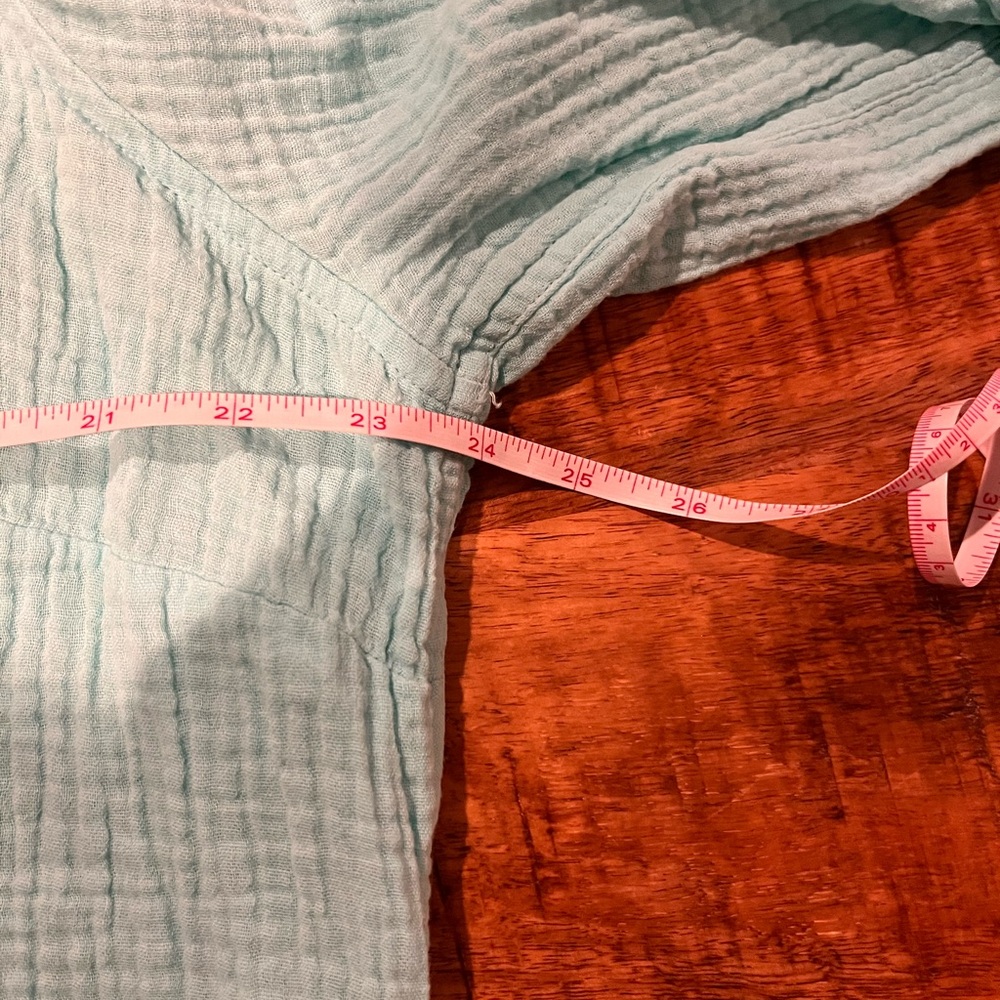 Foxcroft Button Front Roll Tab Sleeve Top Size Xxl - image 7